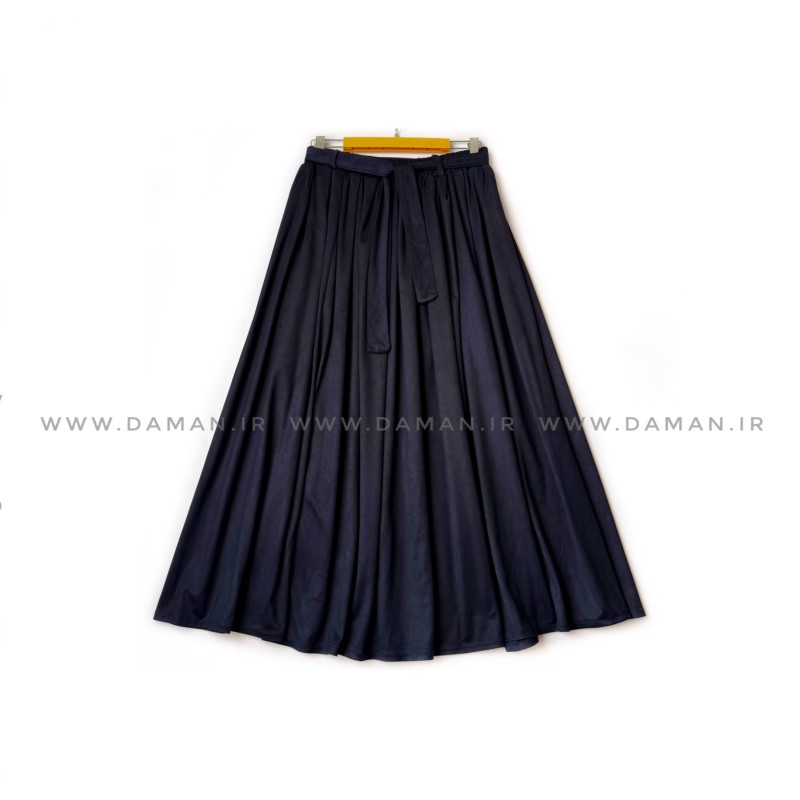 دامن  سوییت سرمه ای سیر   قد ۸۰  کد (777)