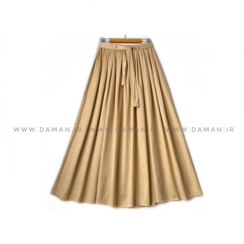 دامن  سوییت کرم    قد 90 کد (777)