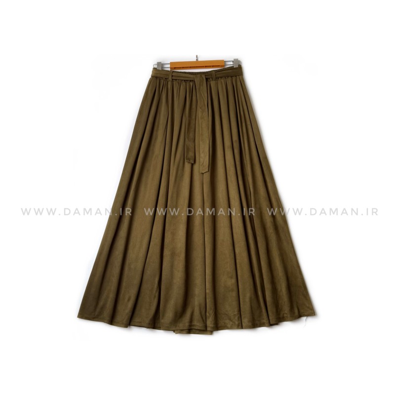 دامن  سوییت  زیتونی  قد 90 کد (777)