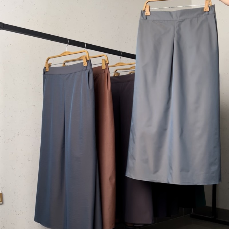 دامن بارانی نقرابی  قد 90  کد ( 400 )