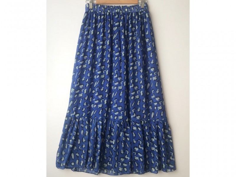 دامن حریر گلدار  قد 90 کد (602)