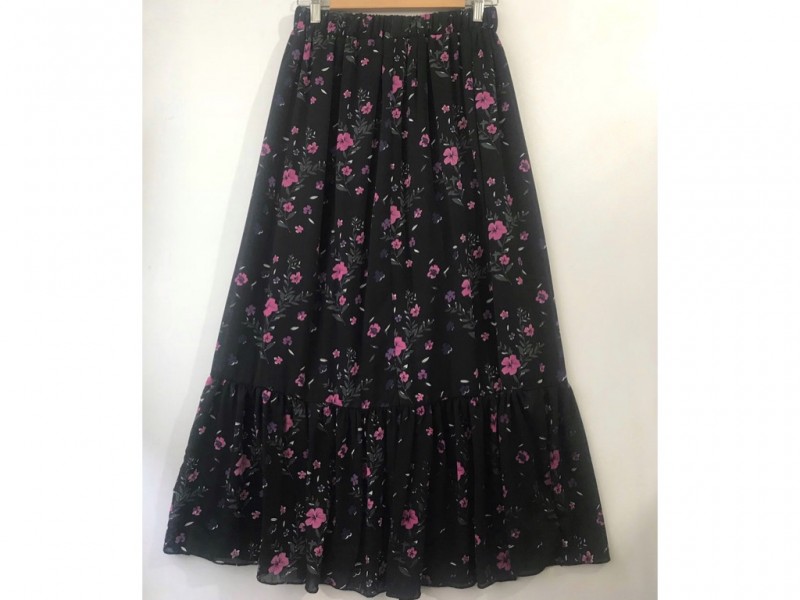 دامن حریر گلدار  قد 90 کد (617)