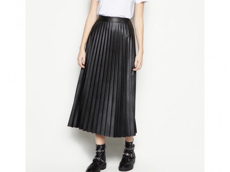 دامن  طرح چرم  پلیسه