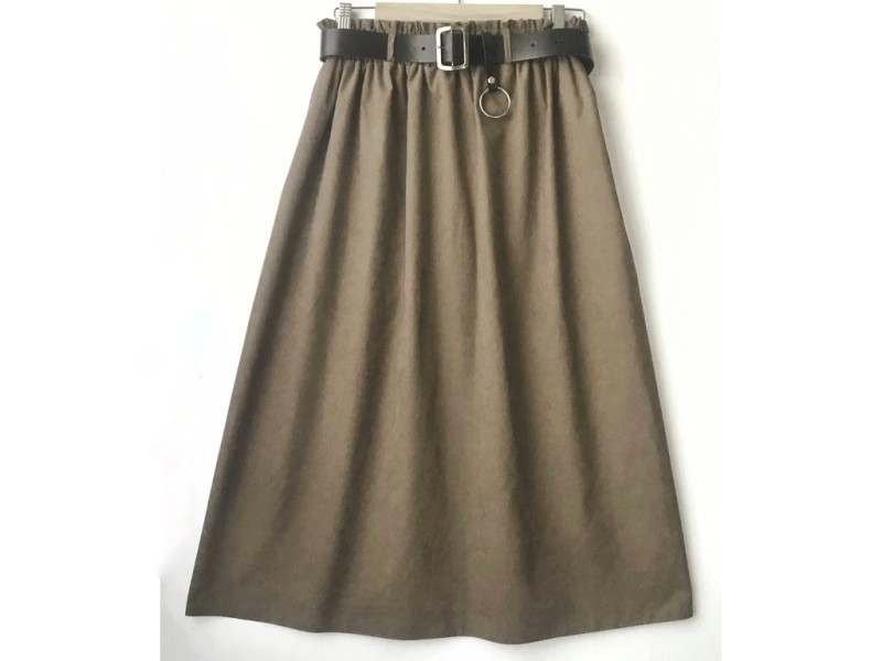 دامن میکرو نسکافه ای با کمربند قد 80