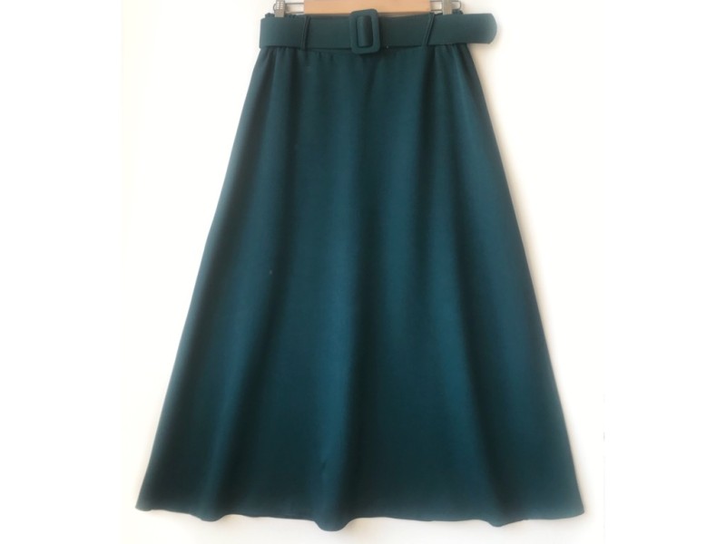 دامن  کلوش با  کمربند سبز قد 90