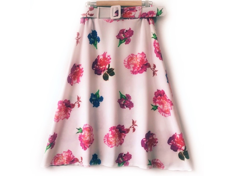 دامن  کلوش با  کمربند کد ( 727 )  قد 80