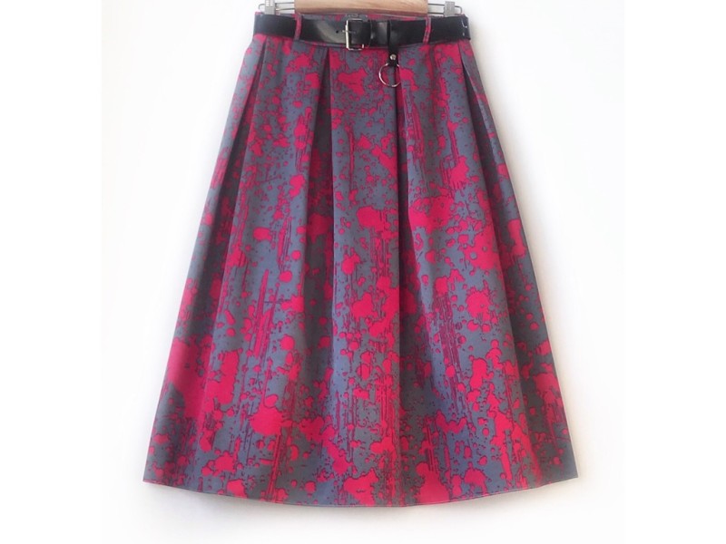 دامن پیلی  با کمربند کد  ( 009 )  قد 75