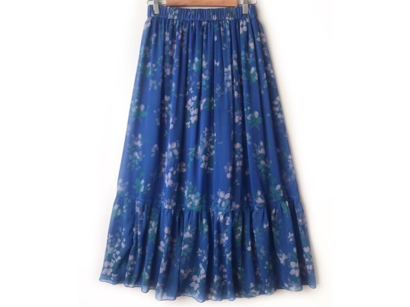 دامن حریر گلدار  قد 90 کد (603)