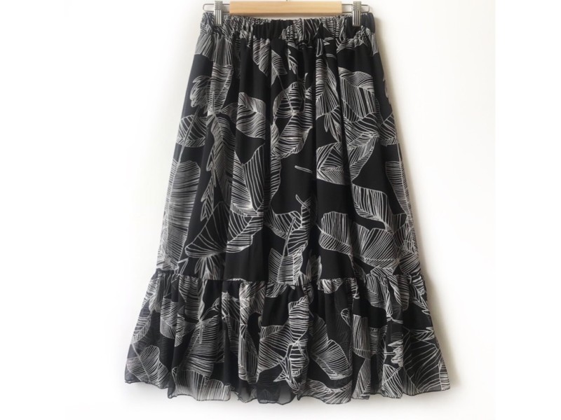 دامن حریر گلدار  قد 75  کد (299)