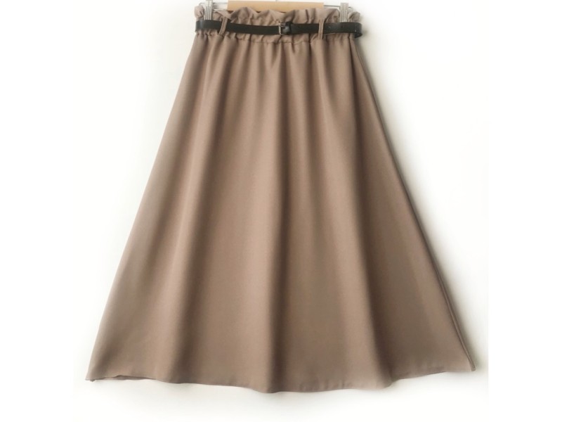 دامن   نسکافه ای کد A  فون با کمربند قد 75