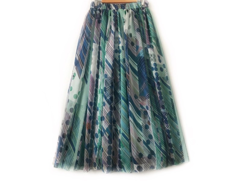 دامن حریر گلدار  قد 90 کد (845)