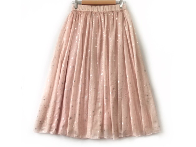 دامن حریر گلدار  قد 75  کد (847)