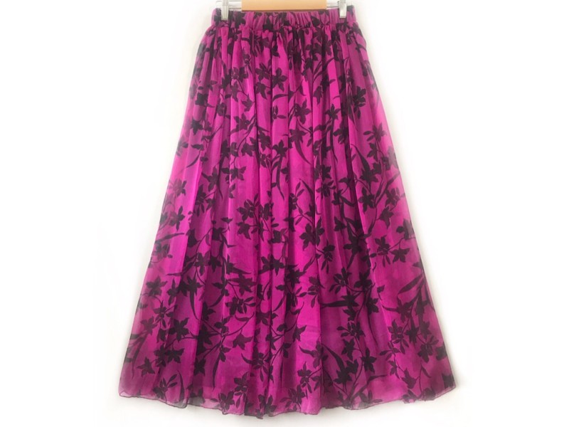 دامن حریر گلدار  قد 90 کد (850)