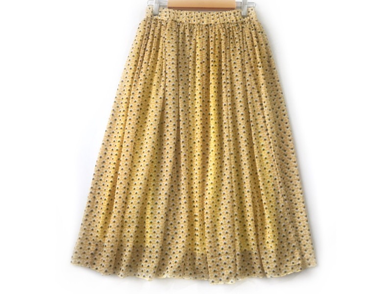 دامن حریر گلدار  قد 75  کد (838)