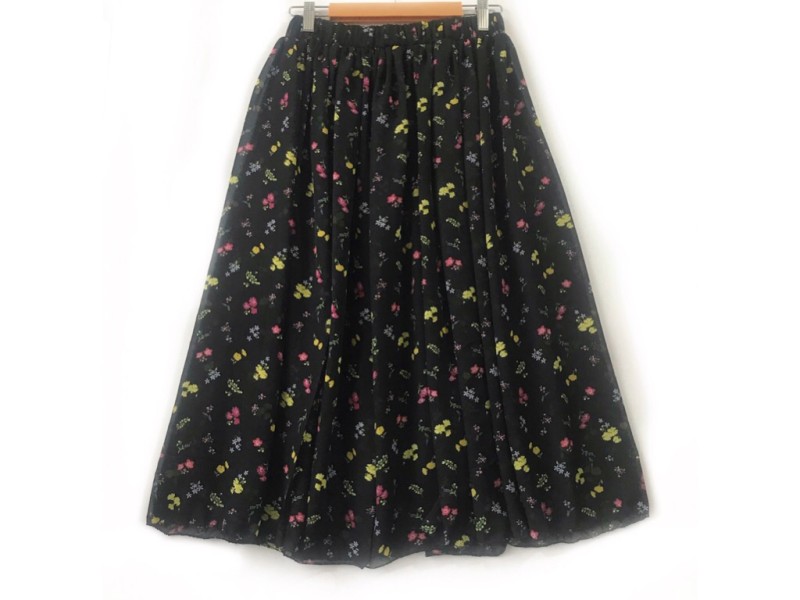 دامن حریر گلدار  قد 75  کد (842)