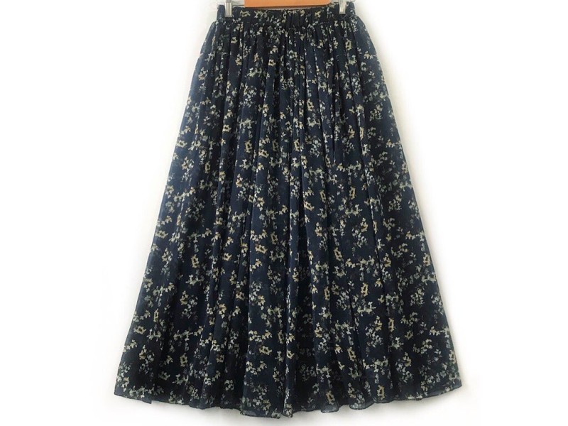 دامن حریر گلدار  قد 90 کد (839)