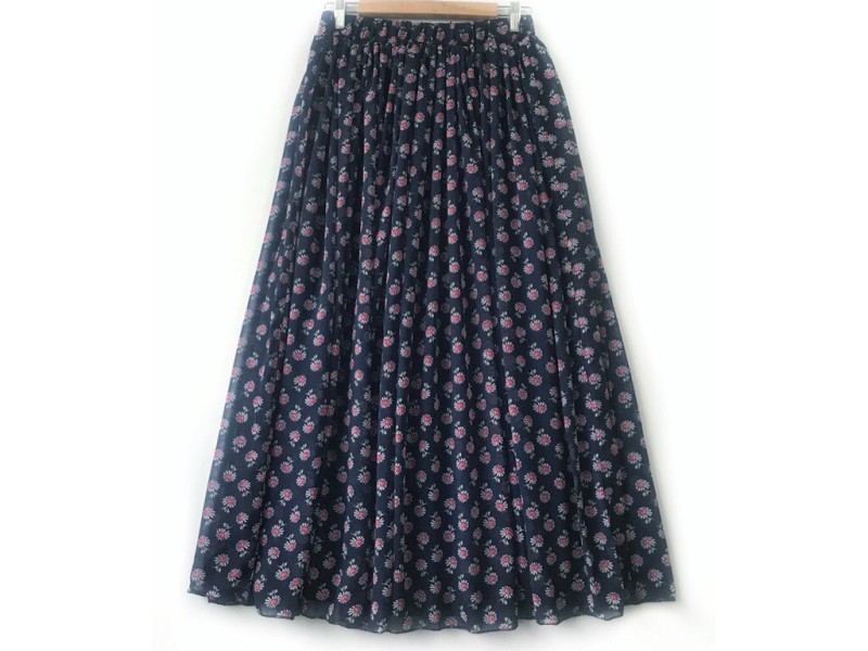 دامن حریر گلدار  قد 90 کد (848)