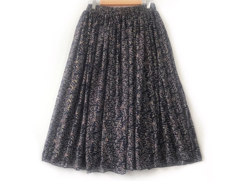 دامن حریر گلدار  قد 75  کد (855)