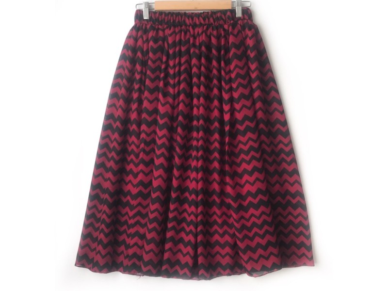 دامن حریر گلدار  قد 75  کد (622)