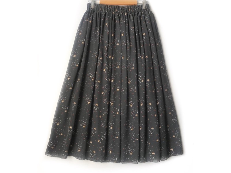 دامن حریر گلدار  قد 82 کد ( 889)