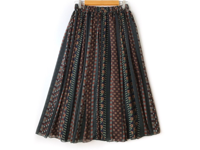 دامن حریر گلدار  قد 75  کد (1031)