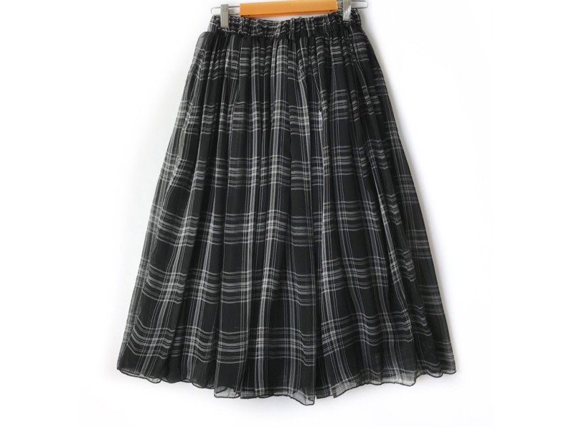 دامن حریر گلدار  قد 75  کد (1052)