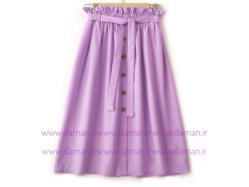 دامن جلو دکمه یاسی قد 75