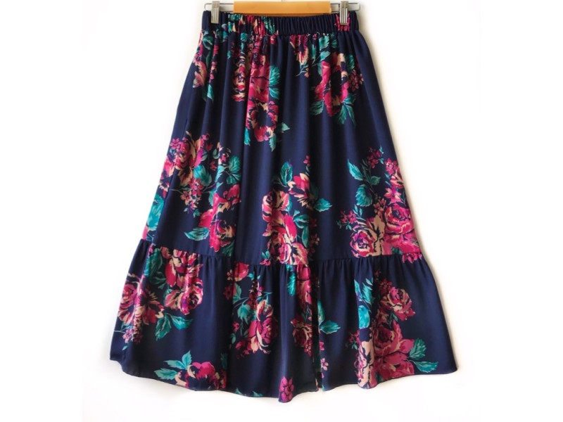 دامن  گلدار  قد 75  کد (1109)