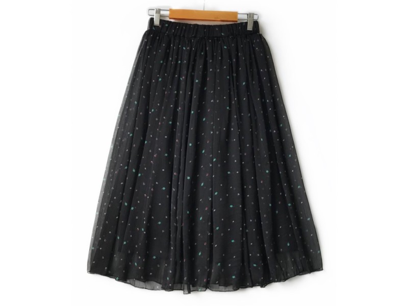 دامن حریر گلدار  قد 75  کد (1093)