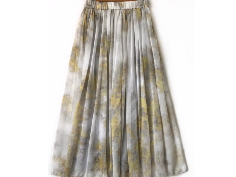 دامن حریر گلدار  قد 90 کد (1089)