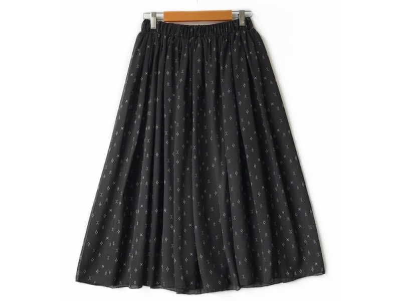 دامن حریر گلدار  قد 75  کد (1088)