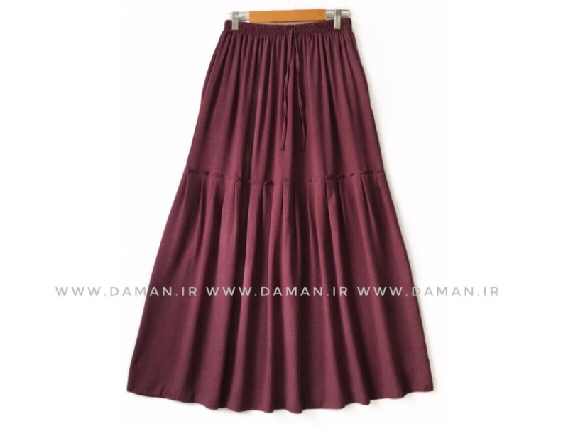 دامن لينن  زرشكي قد 90