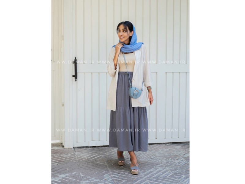 دامن   لينن  طوسي قد 90