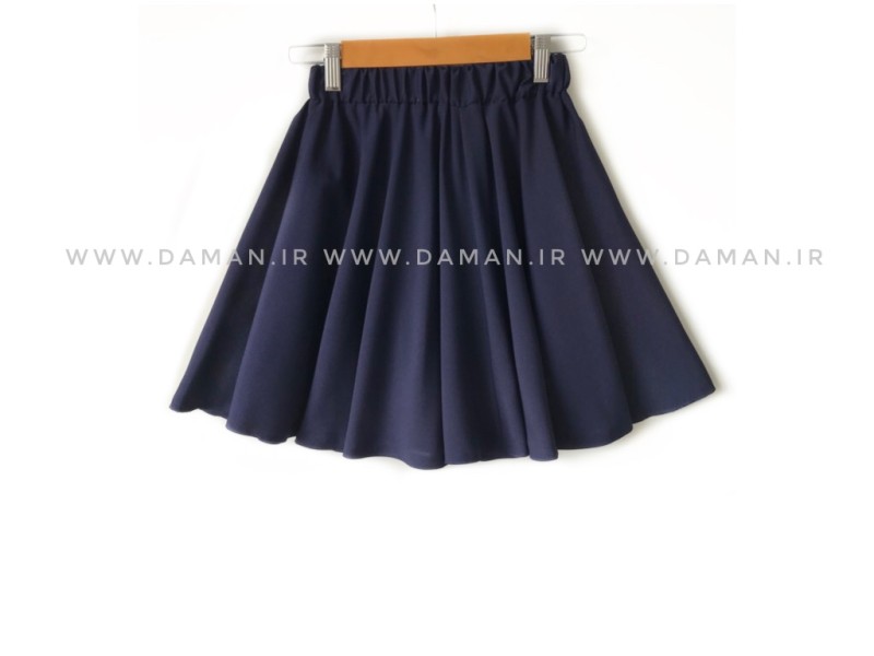 دامن  كلوش سرمه اي  قد  40