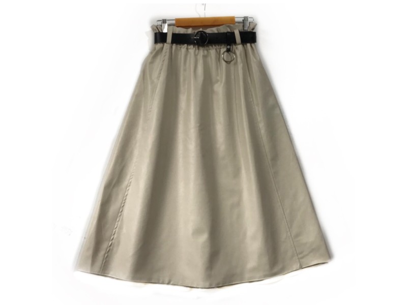 دامن  چرم كرم  قد  80  با کمربند