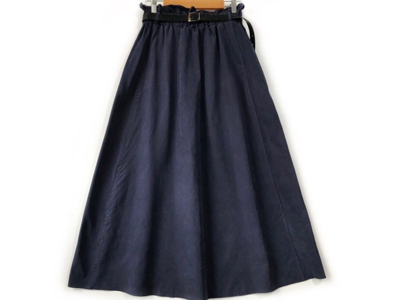 دامن  فون  سرمه اي   قد  90 با کمربند