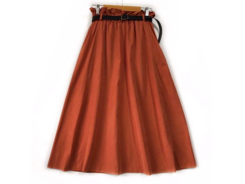 دامن  فون آجري روشن  قد  80  با کمربند