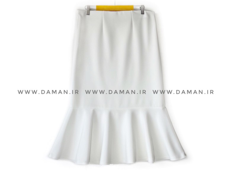 دامن ماهی  سفید  قد ۷۵