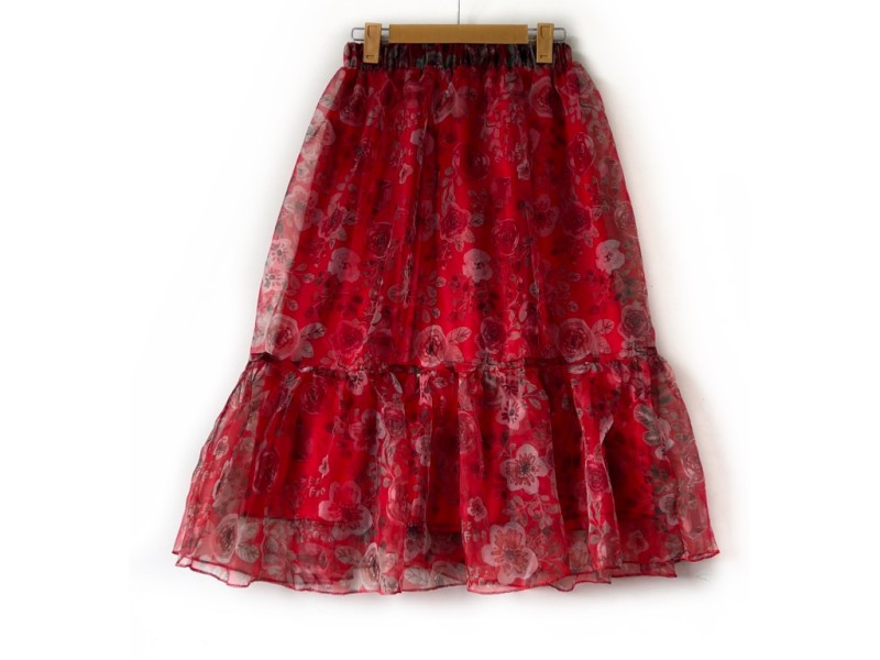 دامن  گلدار  قد 75  کد (5504)