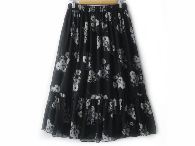 دامن حریر گلدار  قد 75  کد (317)