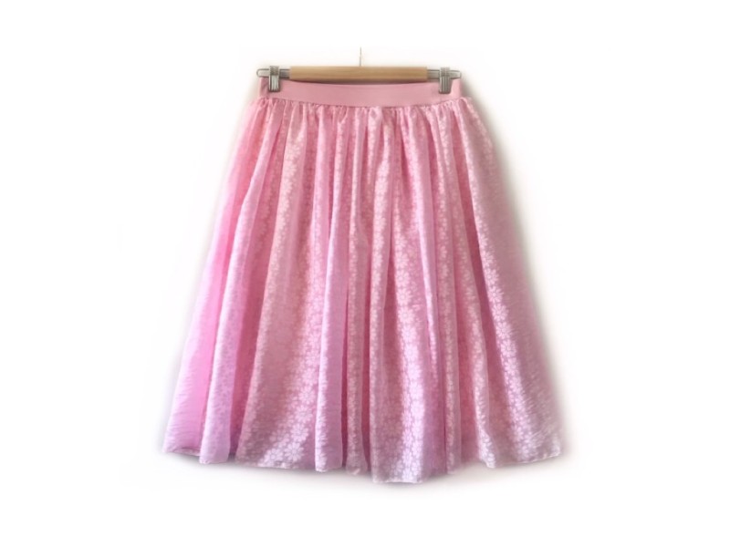 دامن حریر گلدار  قد 60  کد (50)