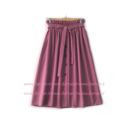 دامن جلو دکمه کالباسی قد 75