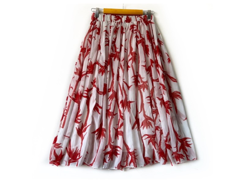 دامن حریر گلدار  قد 75  کد (1130)