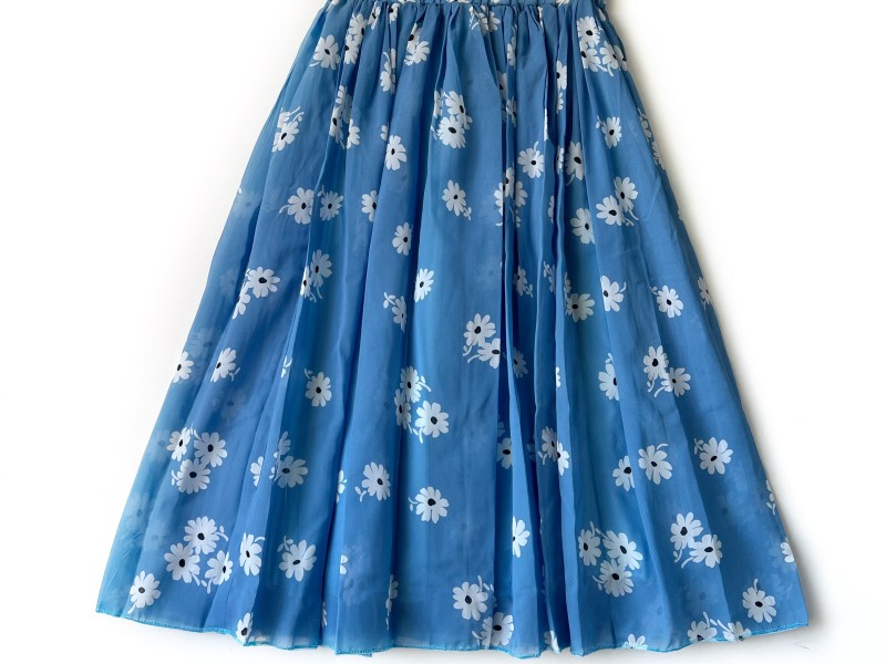 دامن حریر گلدار  قد 75  کد (1137)