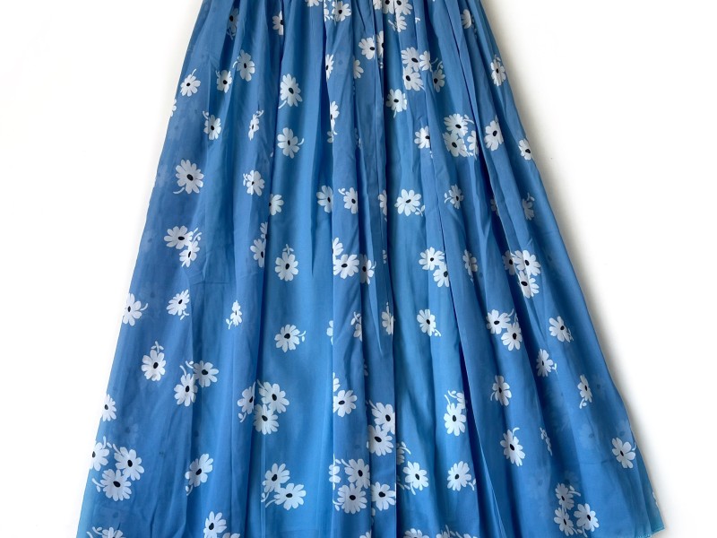 دامن حریر گلدار  قد 90 کد (1137)