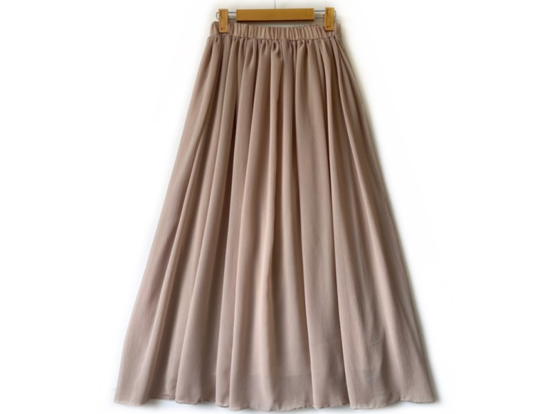 دامن حریر نسكافه اي  قد 90 کد (72)