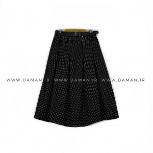 دامن پشمی با کمربند قد 80  کد ()