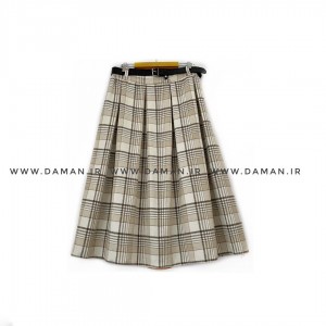 دامن پشمی با کمربند قد 80  کد (3052)