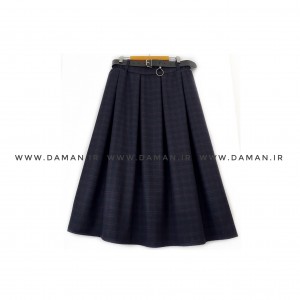 دامن پشمی با کمربند قد 80  کد (229)