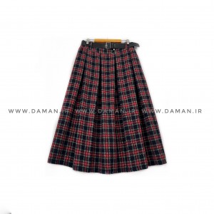 دامن پشمی با کمربند قد 80  کد (P 14)